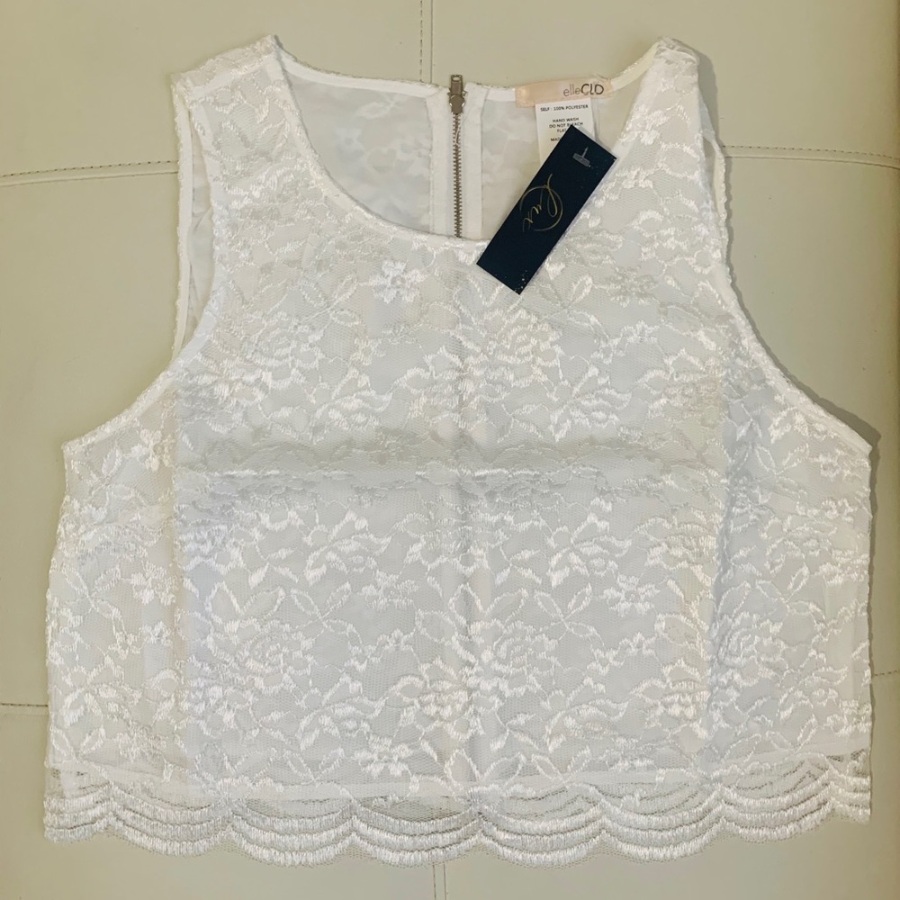 Lace with crop top
